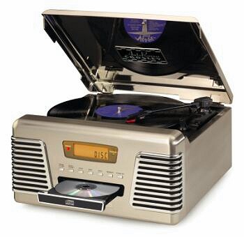 Crosley AutoRama Portable Phonograph with AM/FM Radio and CD Player